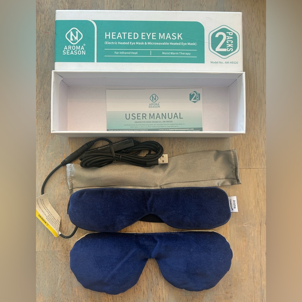 Electric Heated Eye Mask & Microwavable Mask (2 pack) - Picture 2 of 7